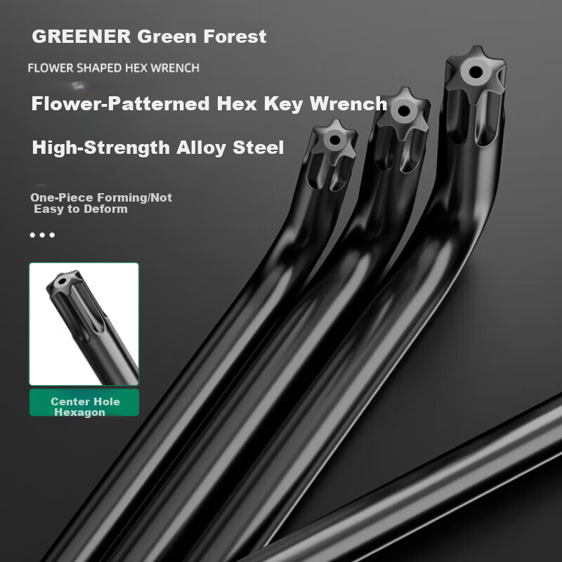 GREENER Warship Hex Wrench Set - 9-Piece Double-Headed Tool Kit
