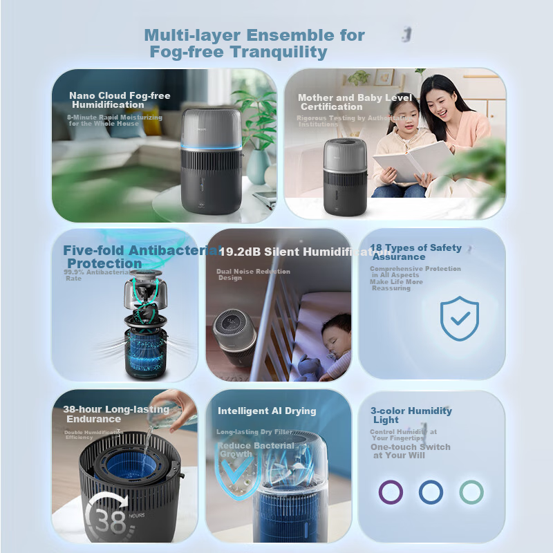 PHILIPS Quiet Humidifier for Babies & Moms