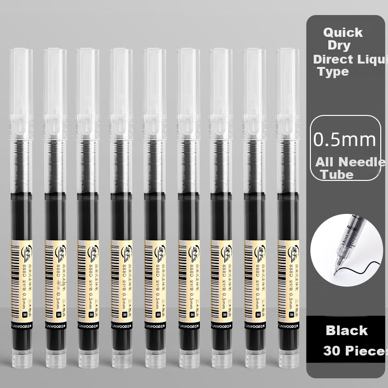 SUNWOOD 30-Piece Quick-Drying Gel Pen Set