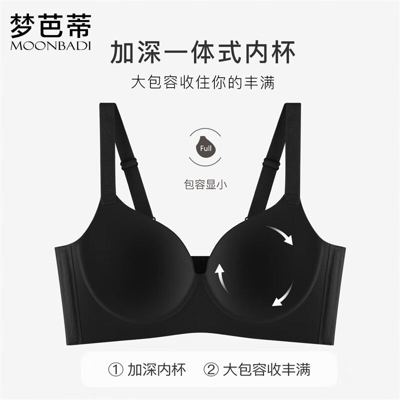 Moonbadi Women's Bra for Large Breasts - Slimming & Soft Underwire