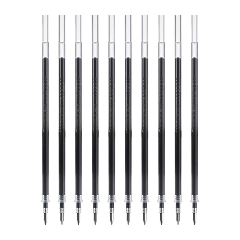 COMIX 0.5mm Black Bullet Tip Gel Pen Refill (10 pcs)