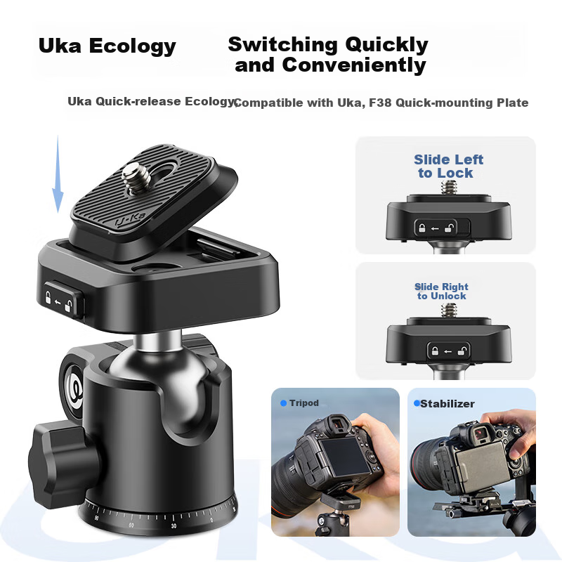 Ulanzi Uka Tripod - Professional Camera Stand for DSLR/Mirrorless
