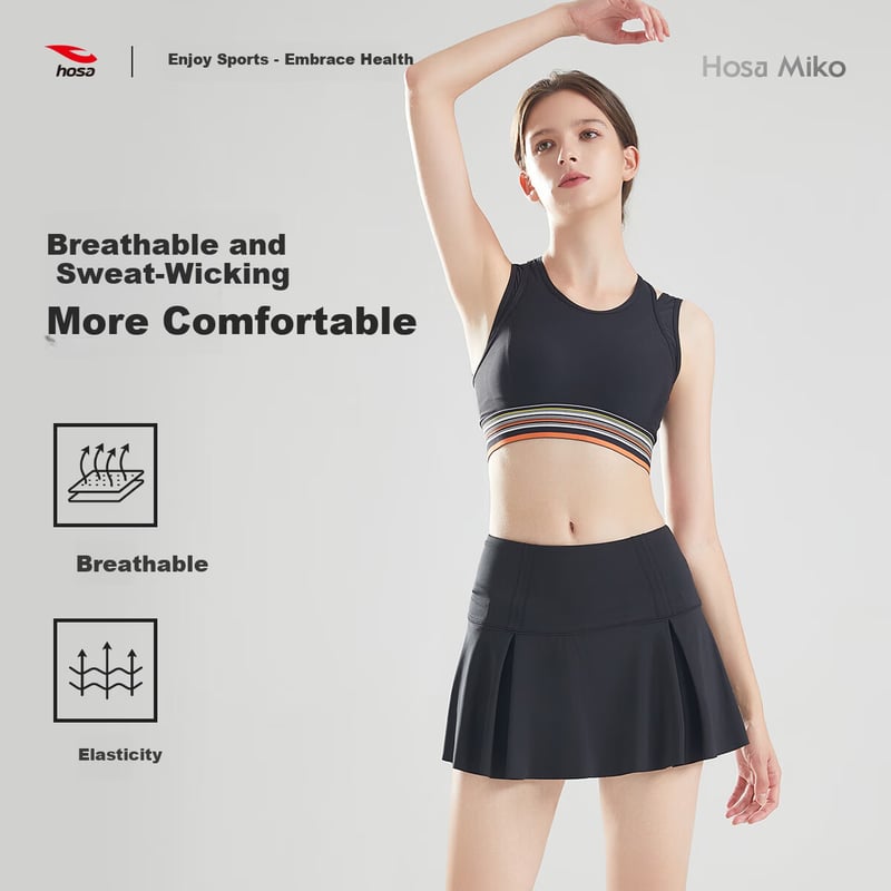 Hosa Seamless Sports Bra - Wireless Push-Up Bra with Beautiful Back Design