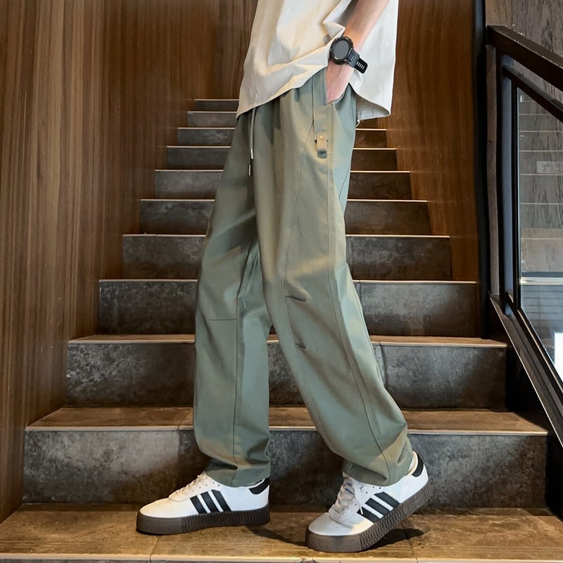 TonLion 2025 Summer Loose Straight-Leg Cargo Pants