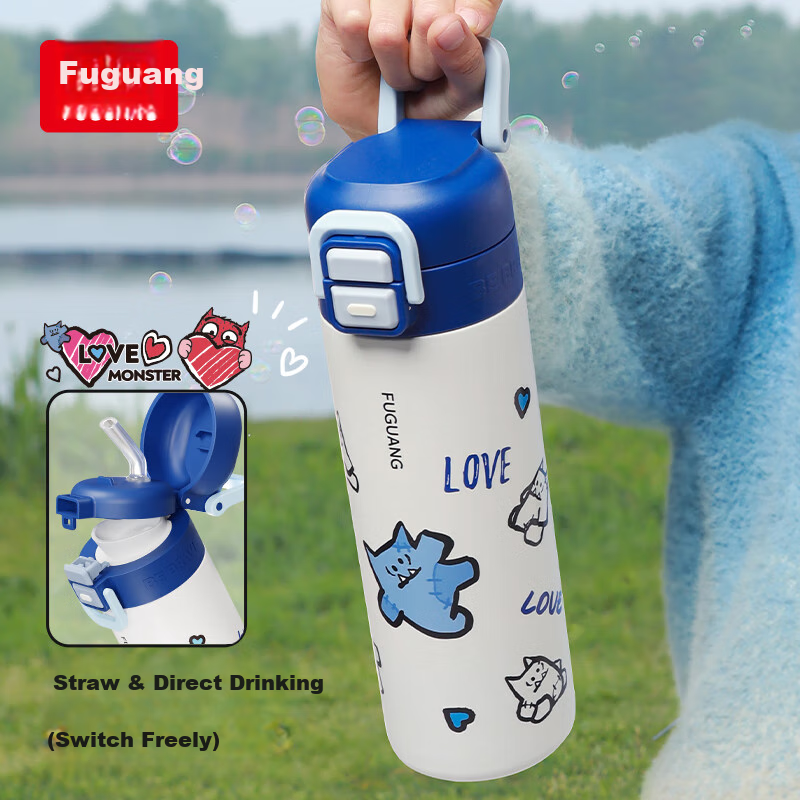 Fuguang 316L Stainless Steel Insulated Mug with Straw