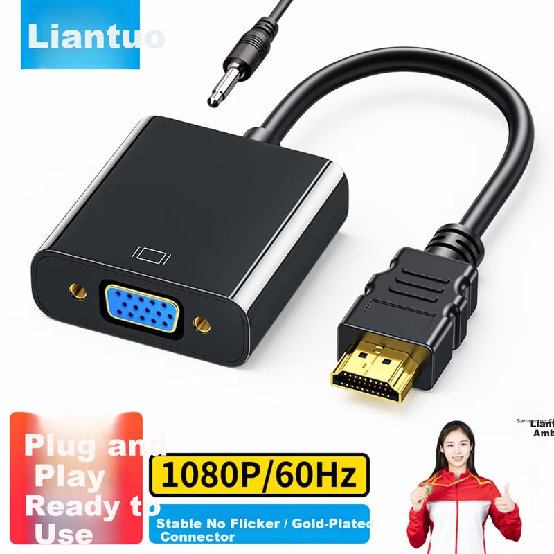 LinkStone HDMI to VGA Converter with Audio