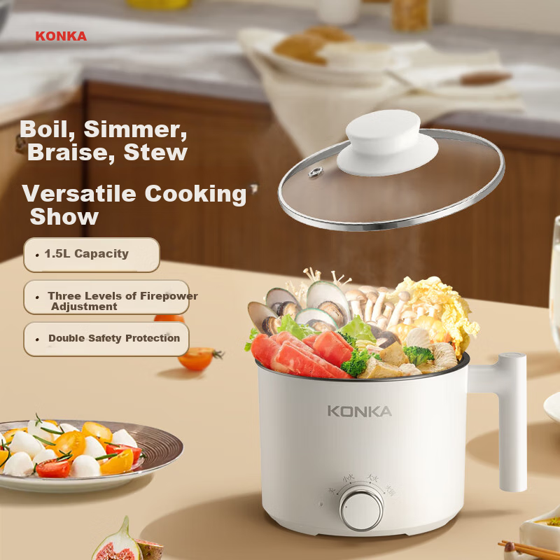 KONKA Electric Cooking Pot with Non-Stick Coating