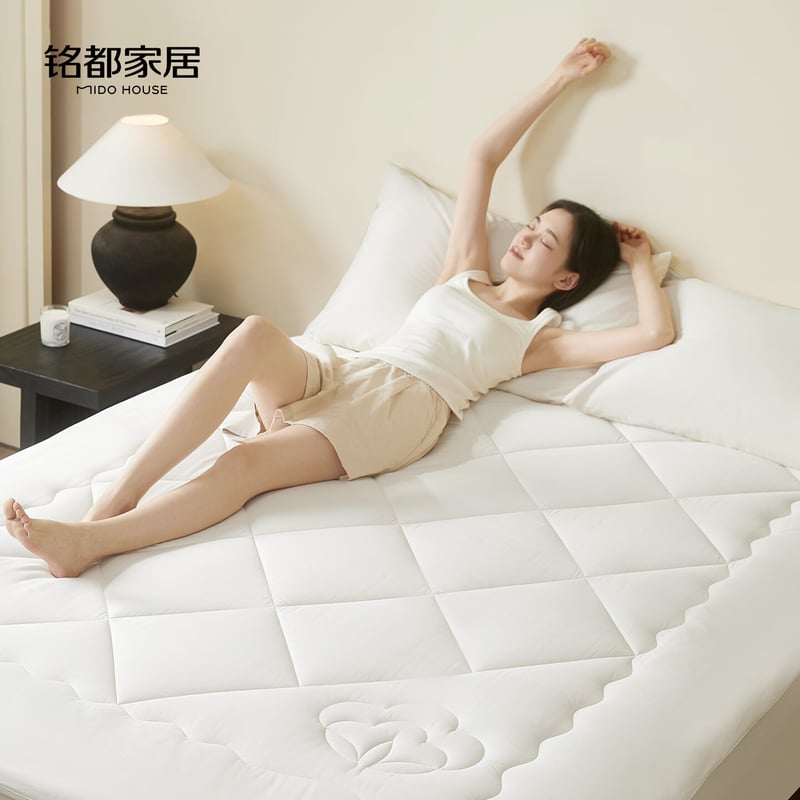 MIDO HOUSE Pure Cotton Mattress - Soft & Thick Double Bed Pad