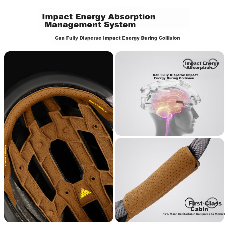 TAS Captain Cycling Helmet - Antibacterial & Deodorant Liner