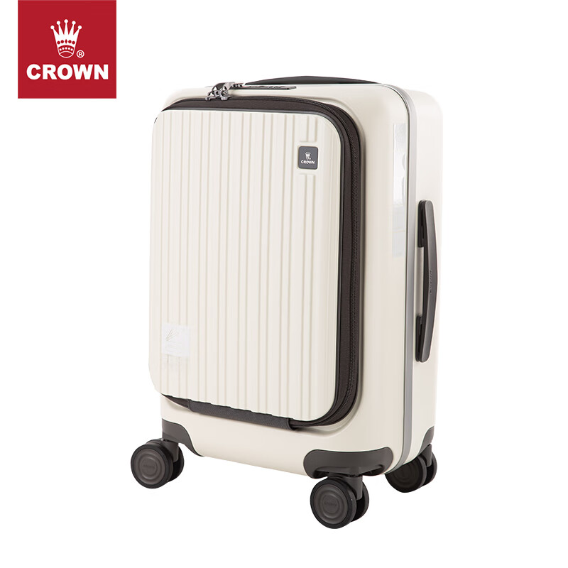 CROWN Zipper Aluminum Frame Suitcase