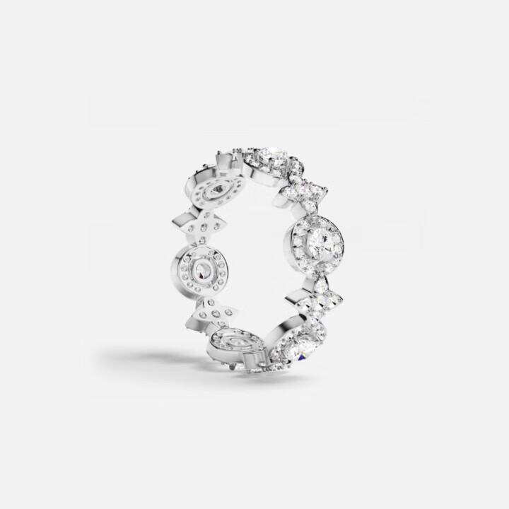 APM Monaco Meteorite Circle Snow White Princess Ring