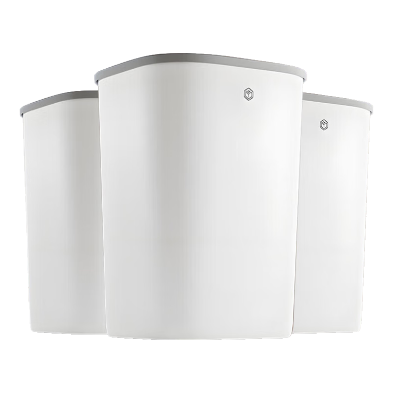 JD Original Press Ring Square Trash Can 3-Pack