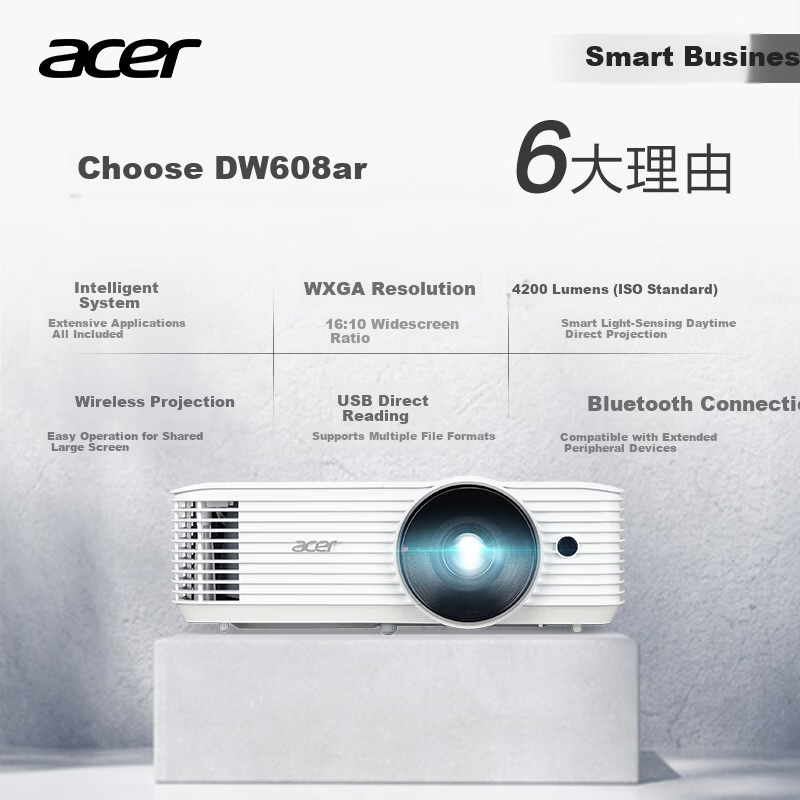 Acer DW608ar Smart Projector 4200 Lumens