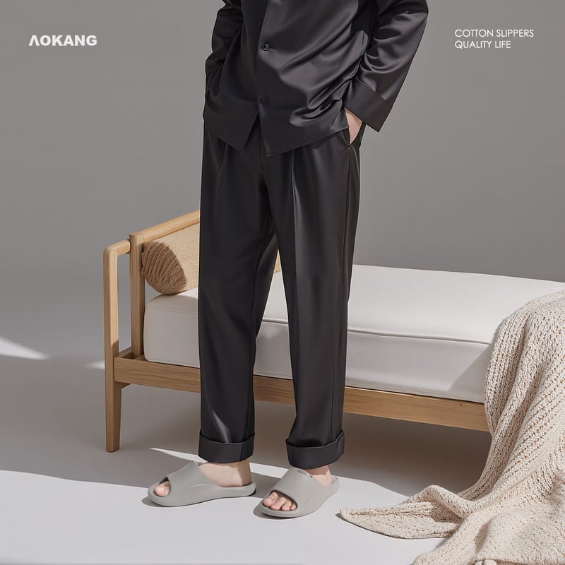 Aokang Summer Non-Slip Men's Slippers