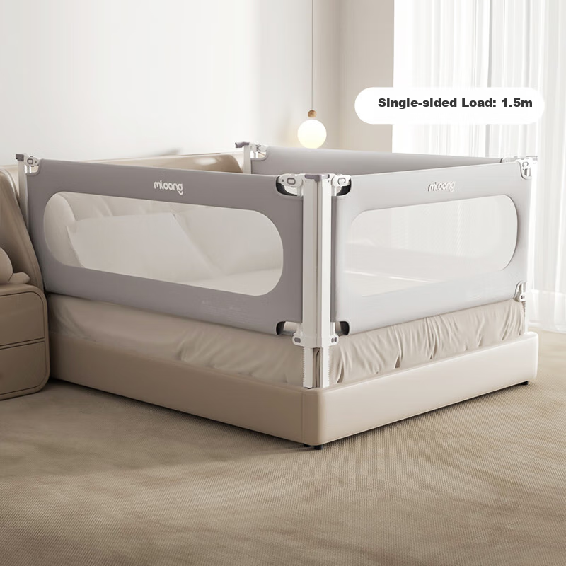 Manlong Baby Bed Guard Rail - Upgraded Single-Sided