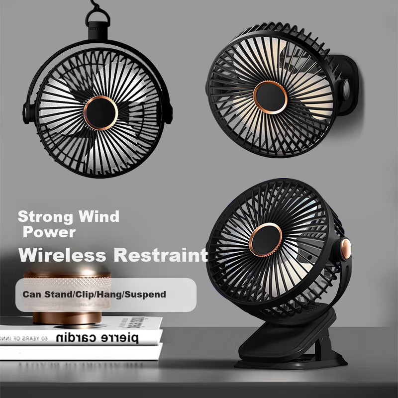 Befon Quiet USB Desk Fan with Night Light