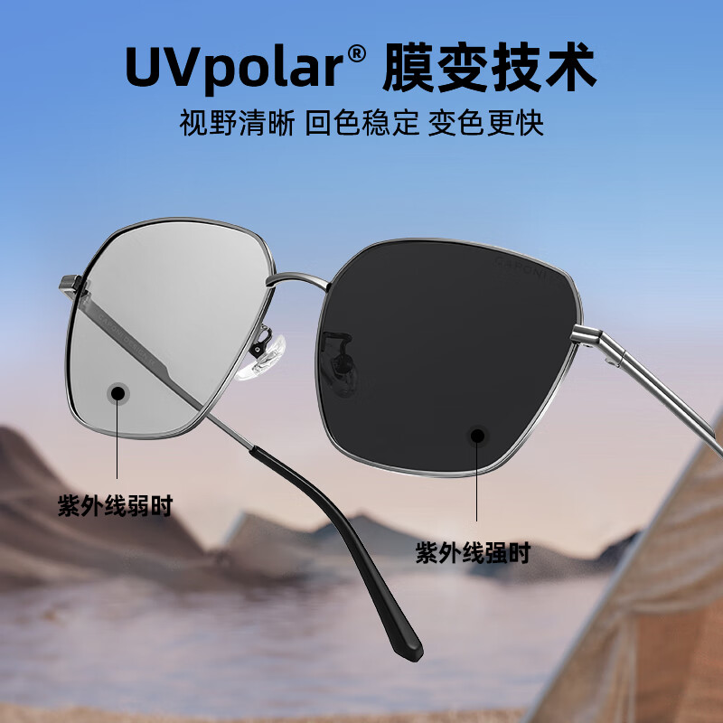 CAPONI Photochromic Polarized Sunglasses for Men