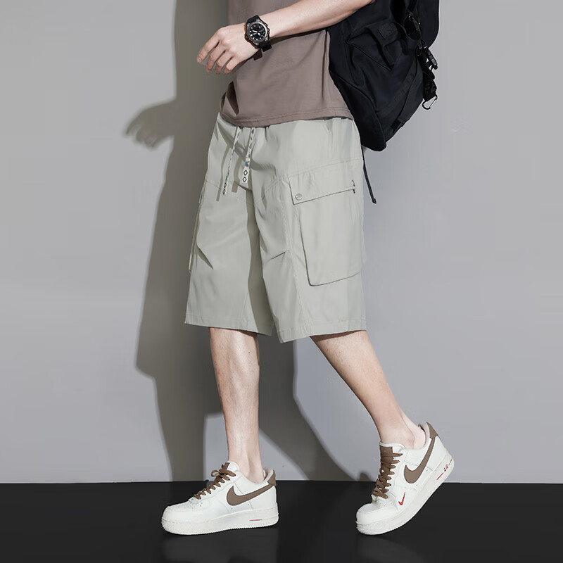 I'M DAVID Men's Cargo Shorts - Summer Lightweight Plus Size