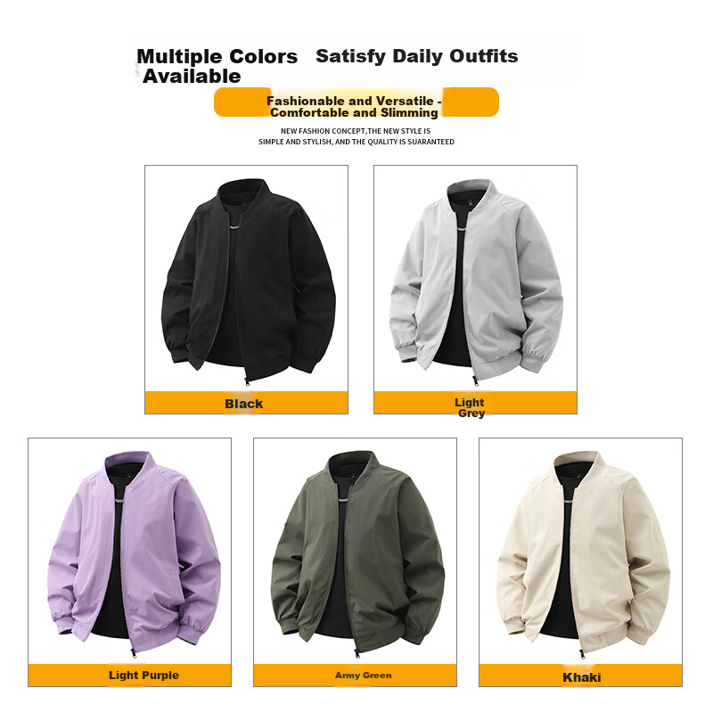 JEANSWEST Men's Casual Loose Jacket