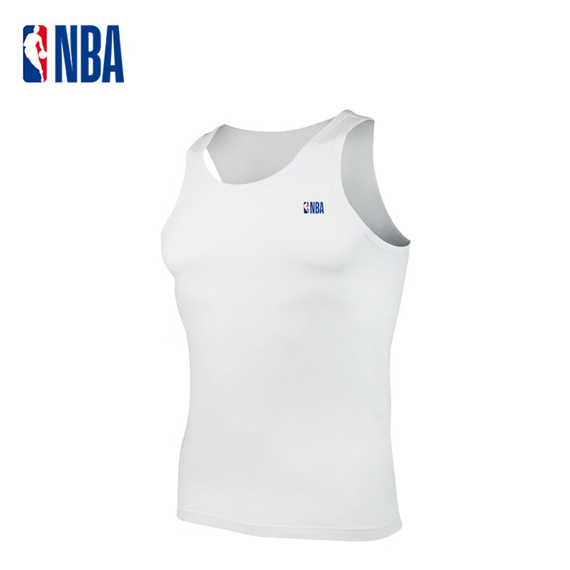 NBA Men's White Tank Top, Slim Fit
