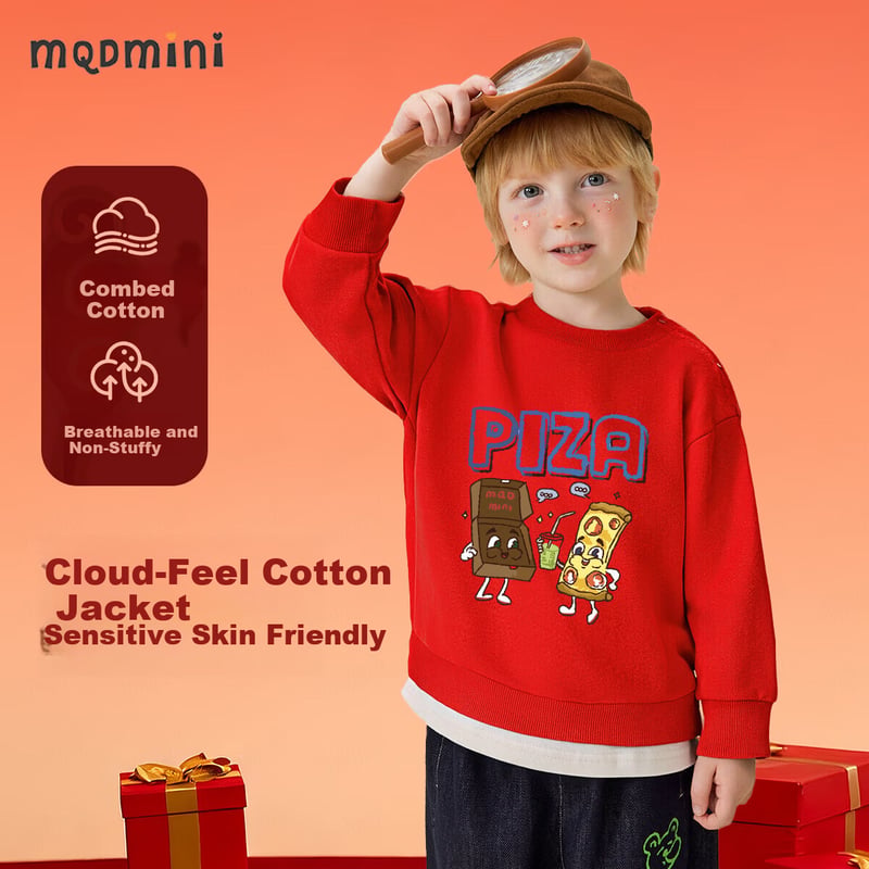 MQDMINI Boys Red Hoodie