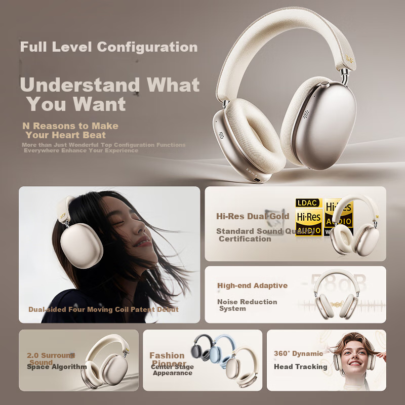 IKF Mars Dual-Sided Four-Driver Noise-Cancelling Headphones