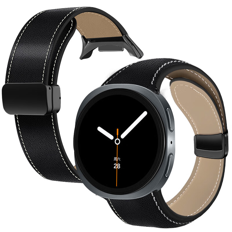 Freeson Luxury Leather Watch Band for Samsung Watch 8
