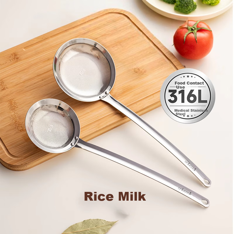 Onlycook Thickened 316L Steel Skimmer Strainer Ladle