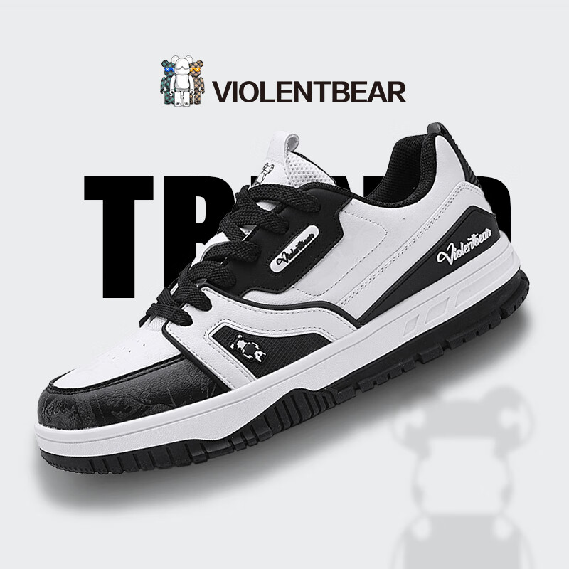 VIOLENTBEAR Men's Casual Sneakers, Air Force One Style