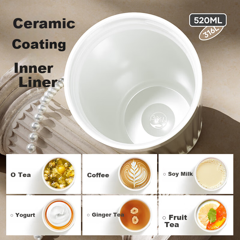 RELEA Insulated Coffee Mug with Straw