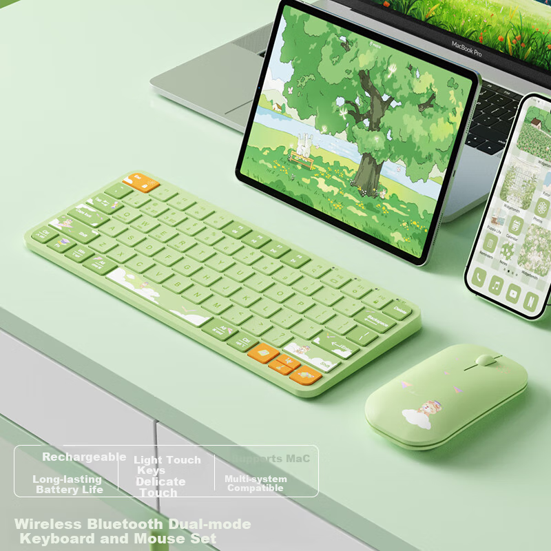 B.O.W Ultra-Thin Bluetooth Keyboard & Mouse Set
