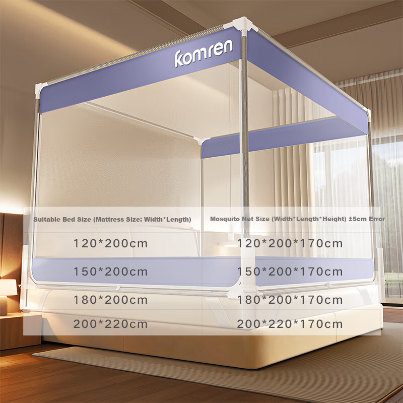 YANYANGTIAN Anti-Fall Playpen Mosquito Net with 3 Doors