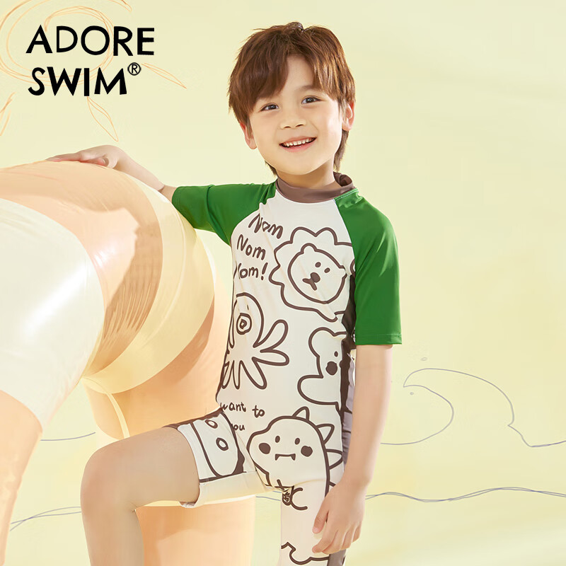 Adoreswim Boys' Long-Sleeve Sun Protection Swimsuit 2025