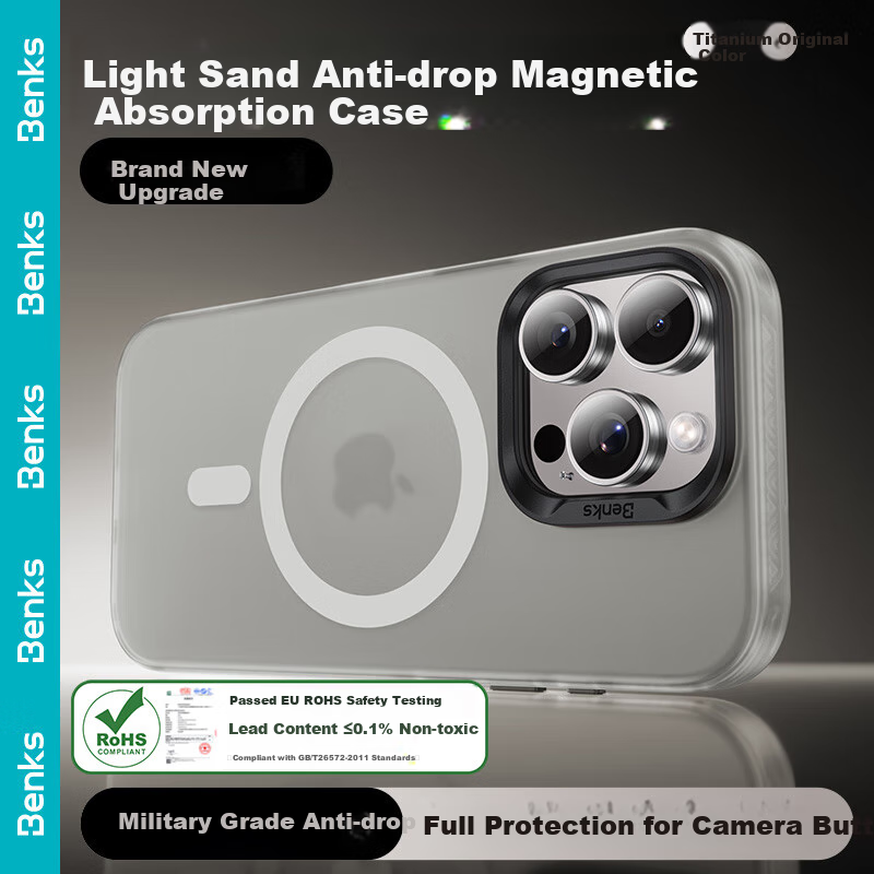 Benks iPhone 16 Pro Shockproof Case with Built-In Camera Button