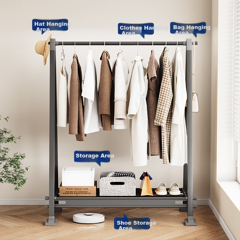 Wenna Foldable Aluminum Clothes Rack