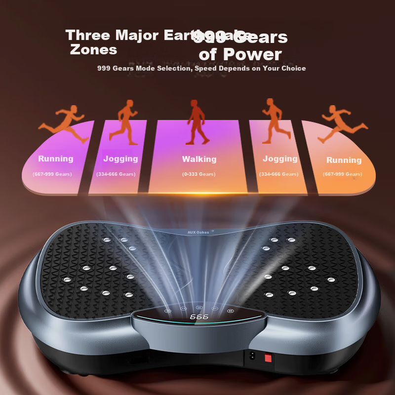 AUX Vibration Plate - 999-Level Adjustable Fat Burner