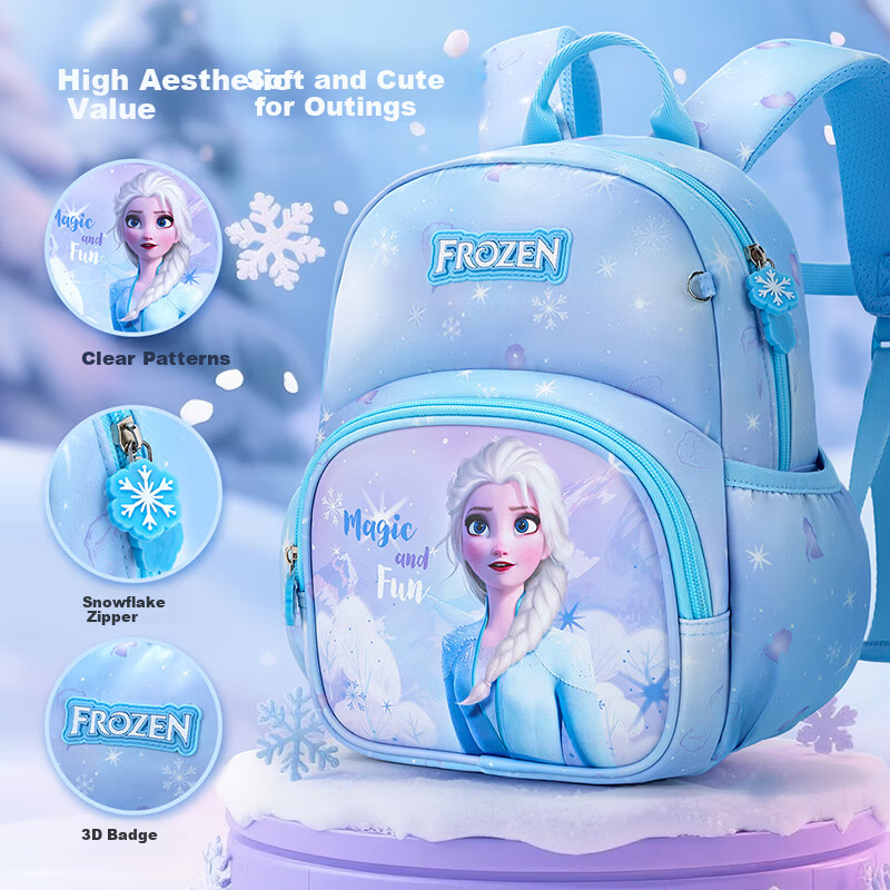 Disney Elsa Purple Kindergarten Backpack for Girls