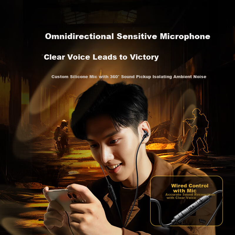 UGREEN Wired Gaming Earphones with 3.5mm Interface