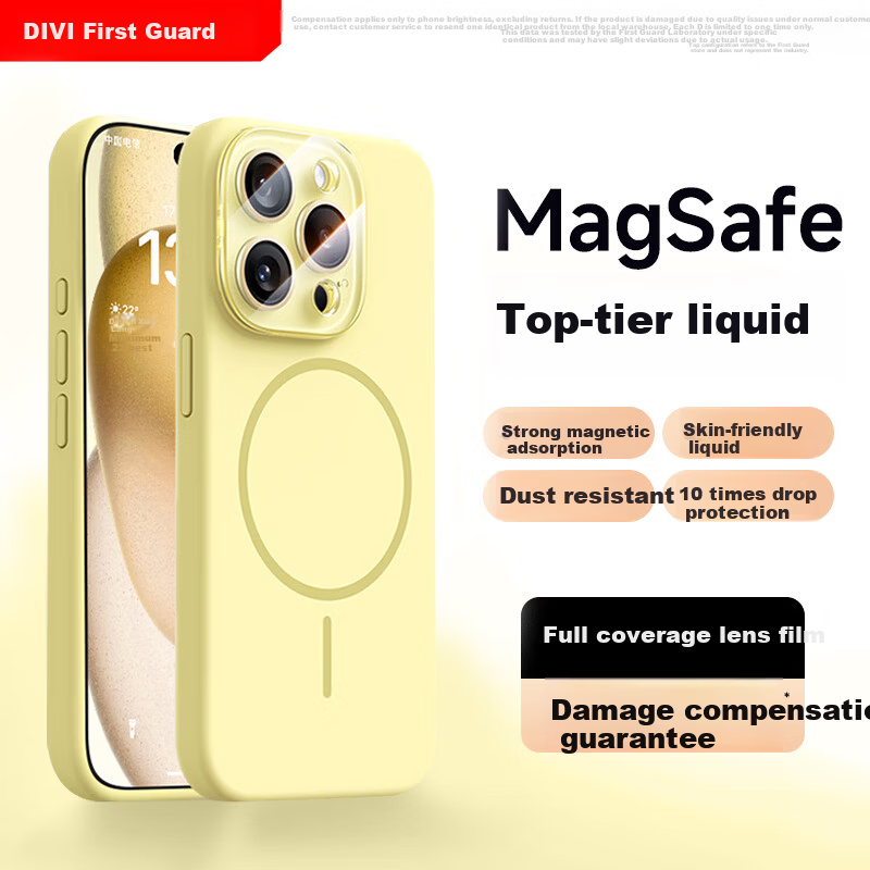 DIVI MagSafe Magnetic Liquid Case for iPhone 15 Pro