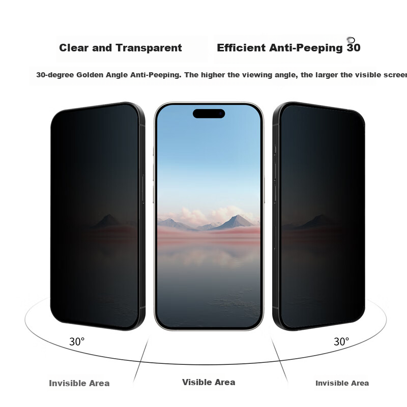 BELKIN Privacy Screen Protector - Anti-Peeping Tempered Glass
