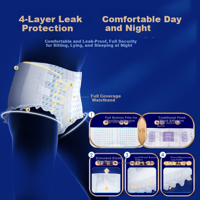 Elderjoy XL Adult Diapers - Antibacterial & Deodorizing