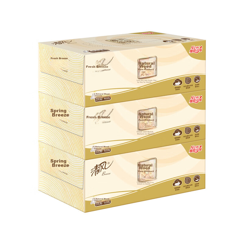 APP Natural Wood Pure Facial Tissues