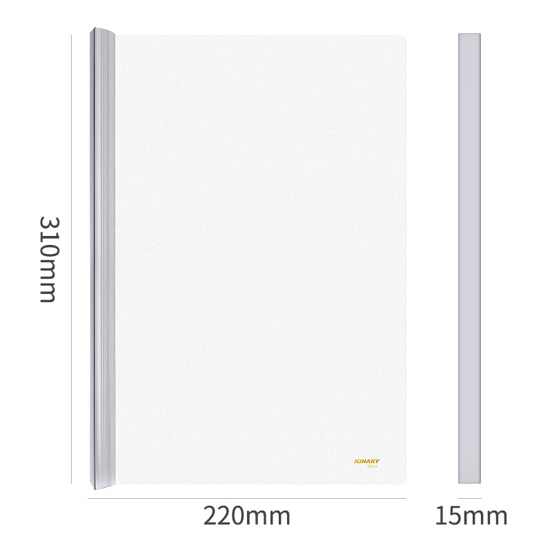 Jindeli 5-Pack 15mm Large Capacity A4 Triangular Pull Rod File Folder