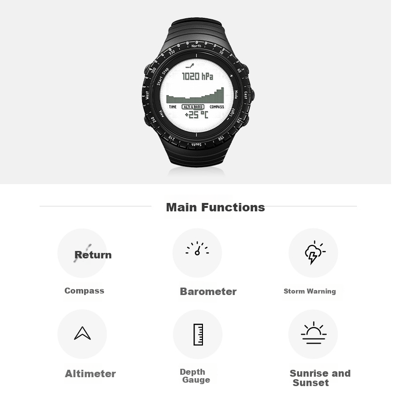 SUUNTO Core All Black Outdoor Sports Watch