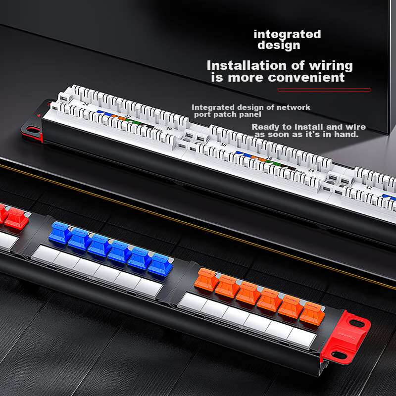 AMPCOM 24-Port Cat5e Patch Panel