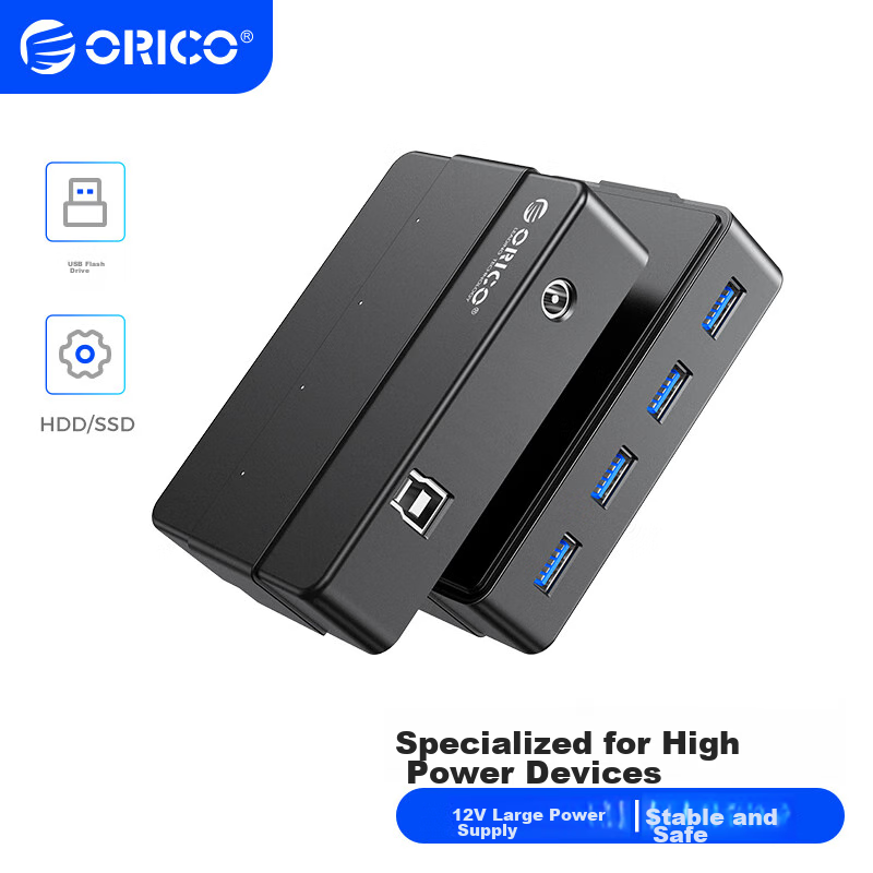 ORICO USB 3.0 Hub - 4-Port Expansion Dock with 24W Power