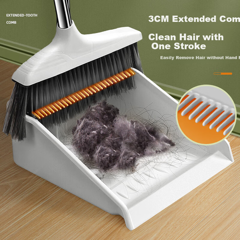 Lilin Broom & Dustpan Set with Scraper