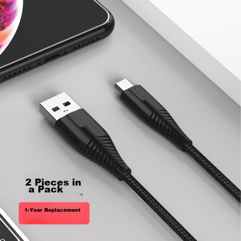Quboo Micro USB 2A Fast Charging Cable (Two-Pack)