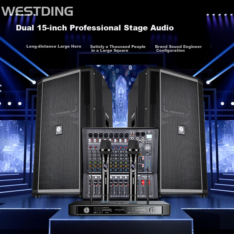 WESTDING KM-15+ Mixer Home KTV Sound System
