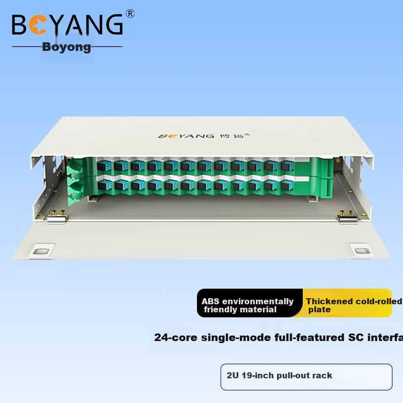 BOYANG 24-Core FC Single-Mode Fiber Patch Panel